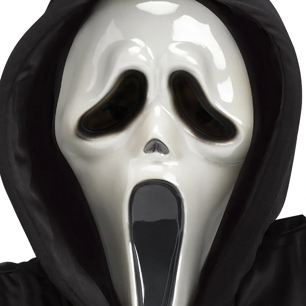 Fun World Ghost Face Bleeding Costume Kids Size L 10-12 Scream Mask Robe Gloves